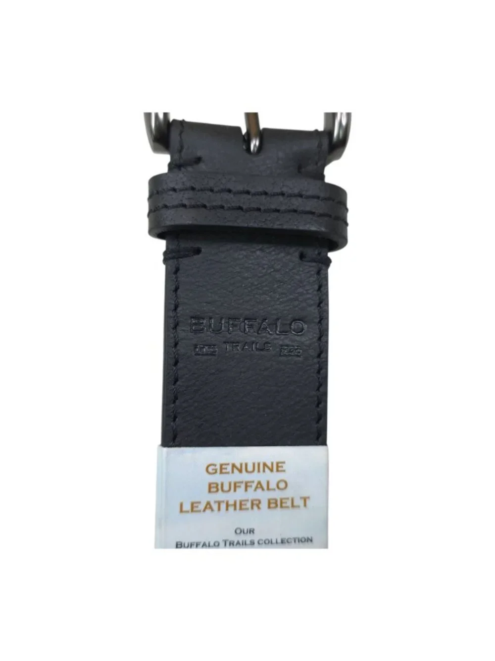 Buffalo Trails Mens Genuine Buffalo Leather Belt Size 40 Durable 1.5